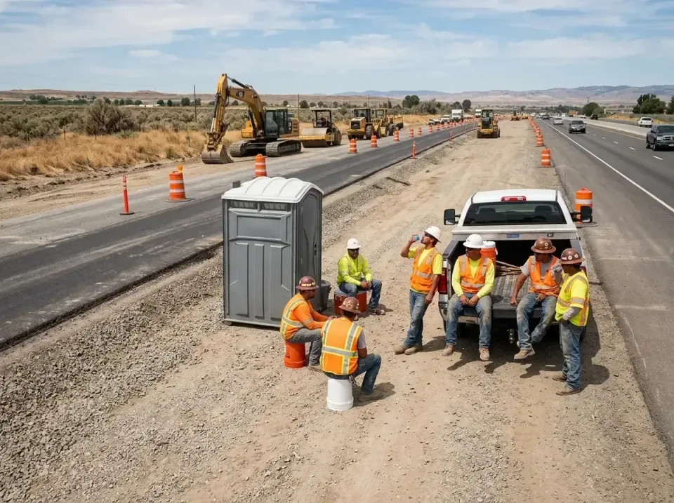 highway-road-construction-crew-007 — frequently asked questions, Porta Potty and Restroom Rentals in Payette, ID